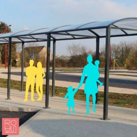 Pèrgola de pas coberta model Bòveda